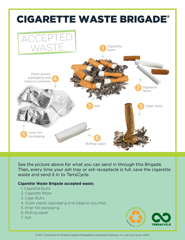 No Butts: TerraCycle Launches UK-wide Cigarette Recycling Scheme